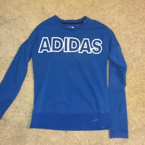 ADIDAS blue long sleeve shirt